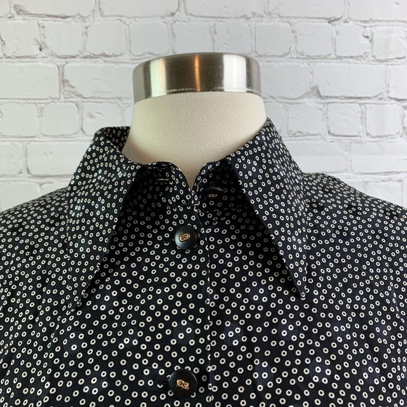 LONG Escada Silk Shirt Dress Size 8 - Picture 4 of 11